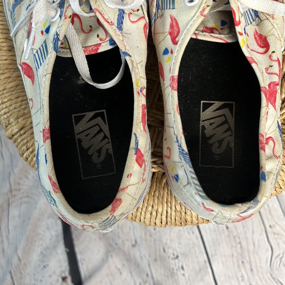 Vans flamingo beach lounge chair low cut classic sneaker men 9 womens 10.5 lace - Picture 7 of 8